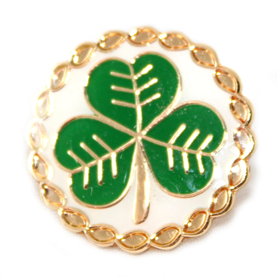 Shamrock Pin Badge