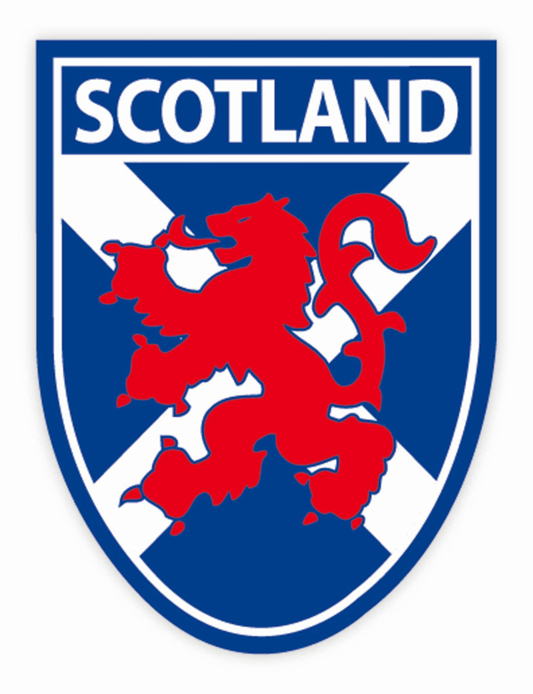 Saltire and Lion Rampant Sticker