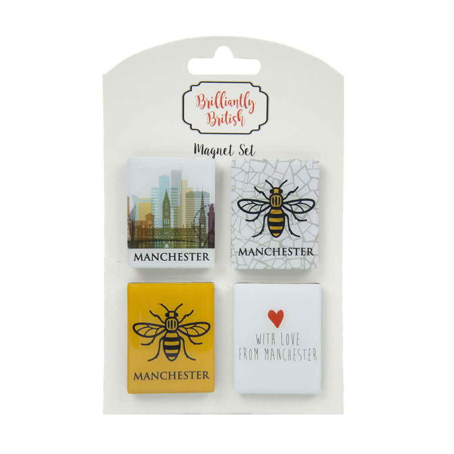 Manchester Magnet Set 4 Pack | Skyline and Bee Designs